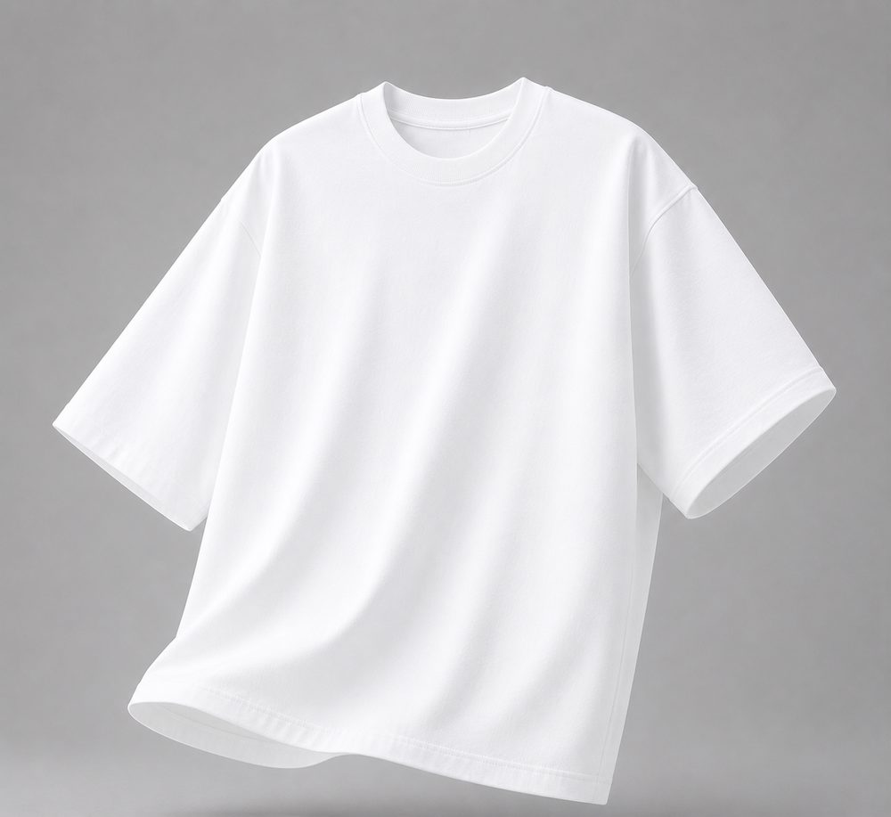 Premium Plain White Oversized T-Shirt