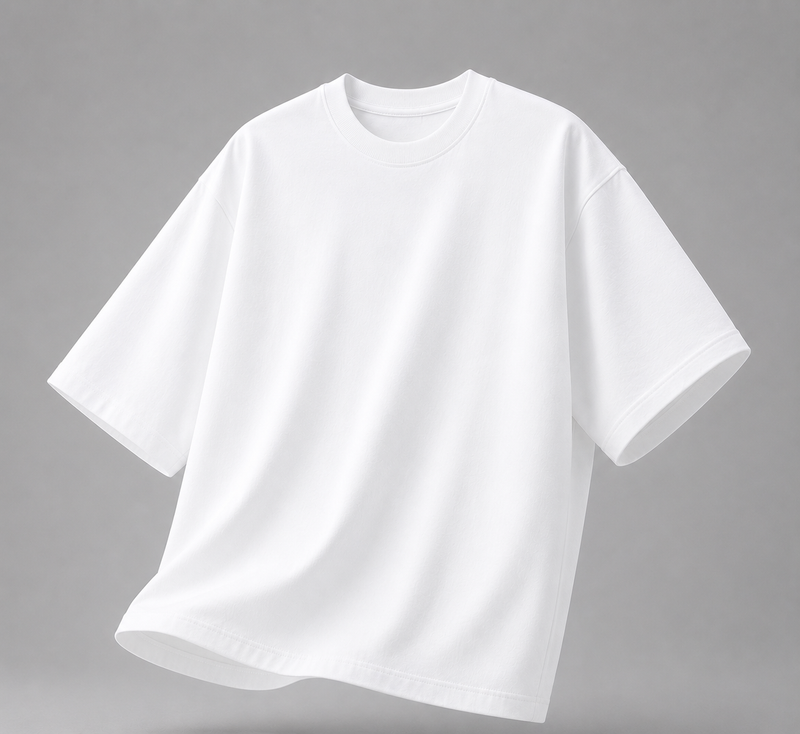 Premium Plain White Oversized T-Shirt