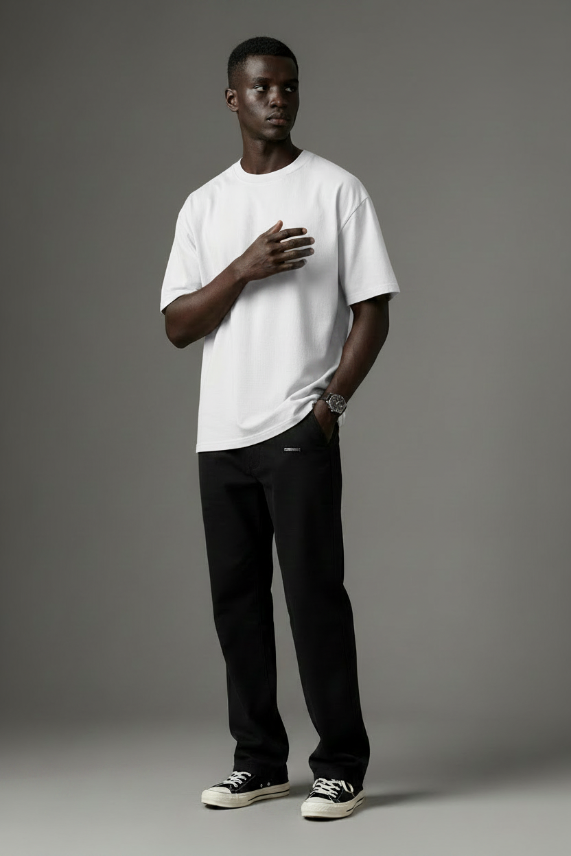 Premium Plain White Oversized T-Shirt