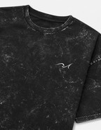 Unisex Acid Washed Black Oversized Tee