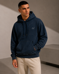 Blue Acid Washed Hoodie