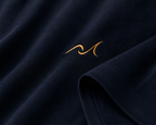 Premium Embroidered Oversized T-Shirt Blue