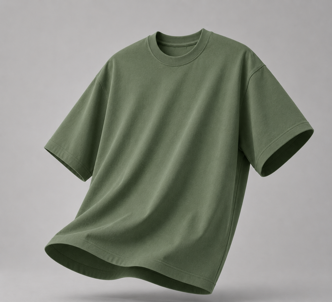 Premium Plain Green Oversized T-Shirt