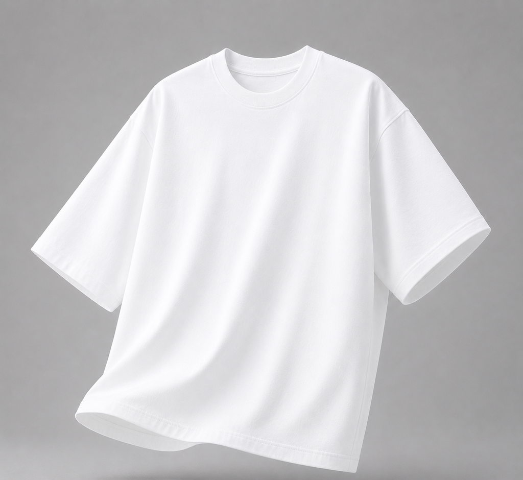 Premium Plain White Oversized T-Shirt