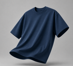 Premium Plain  Navy Blue Oversized T-Shirt