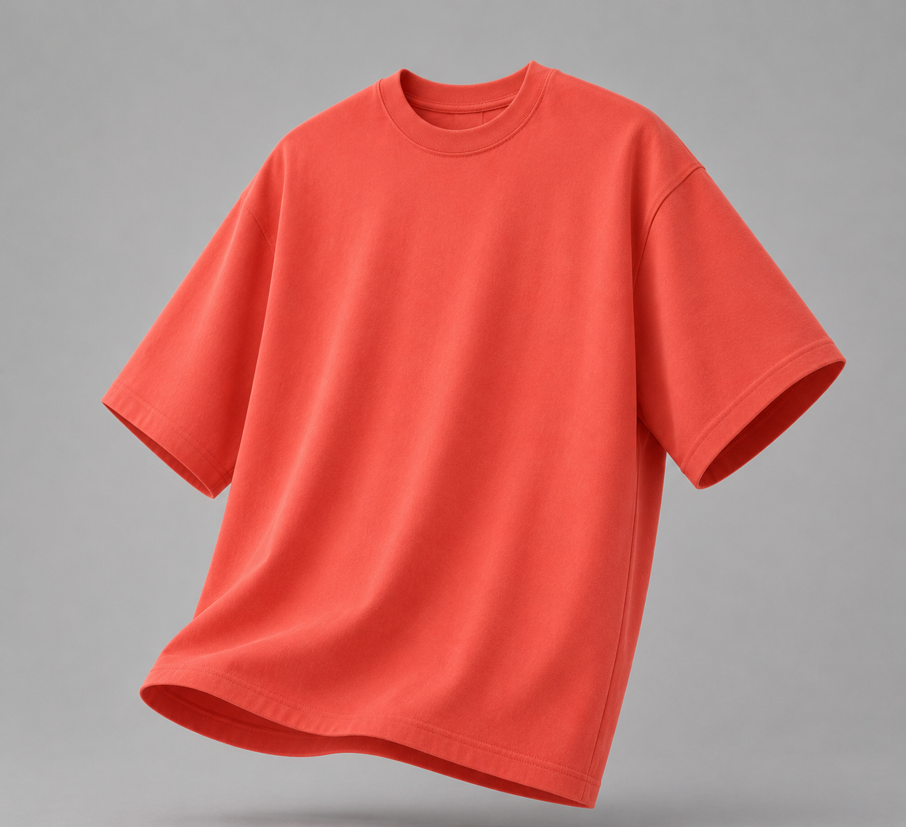 Premium Plain Brick Red Oversized T-Shirt