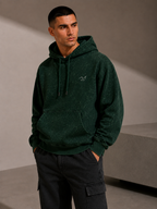 Green Acid Washed Hoodie