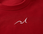Premium Embroidered Oversized T-Shirt Red