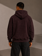 Maroon Acid Washed Hoodie