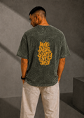 Unisex Acid Washed Oversized Olive Green Tee