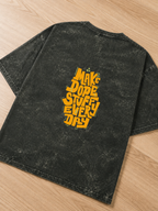 Unisex Acid Washed Oversized Olive Green Tee