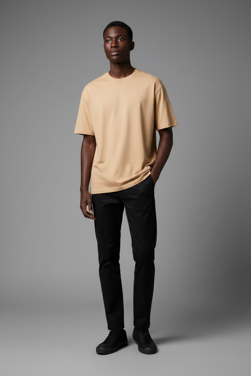 Premium Plain Brown Oversized T-Shirt