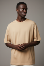 Beige Tee Pose 3