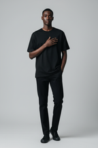 Black Tee Pose 2