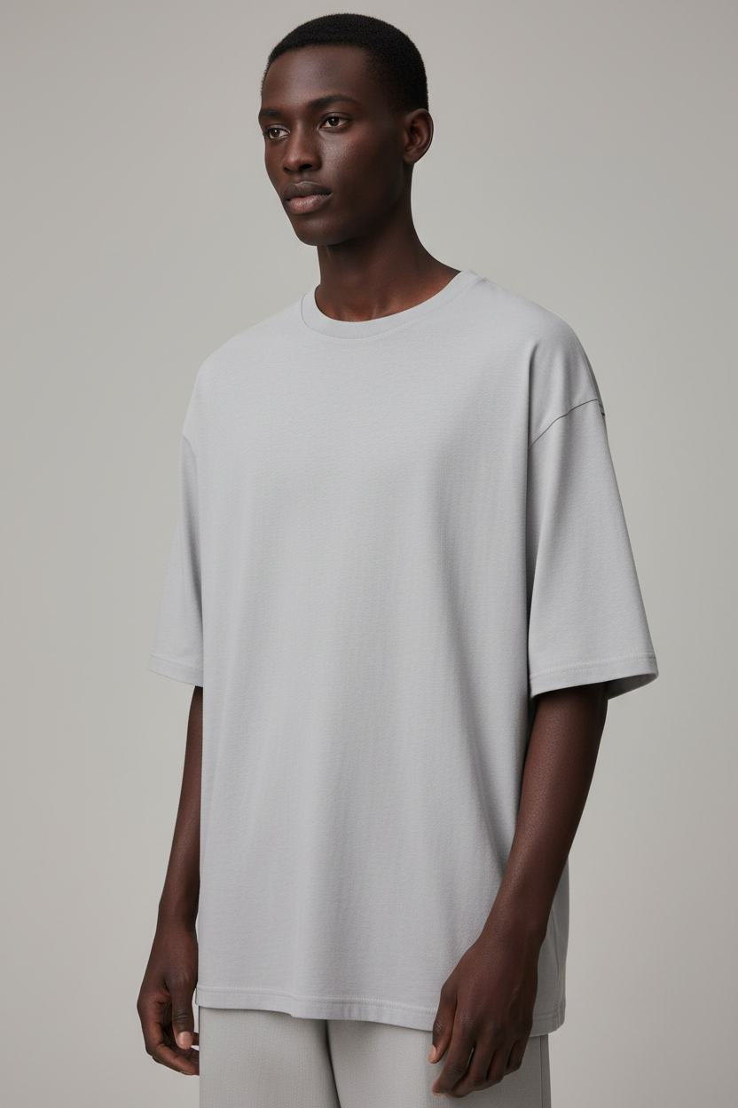 Premium Plain Grey Oversized T-Shirt