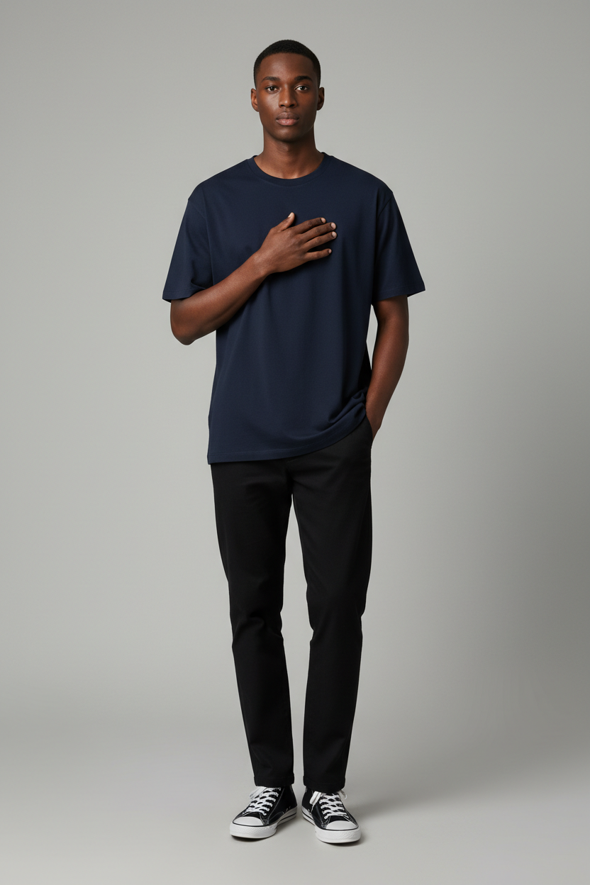 Navy Tee Pose 2