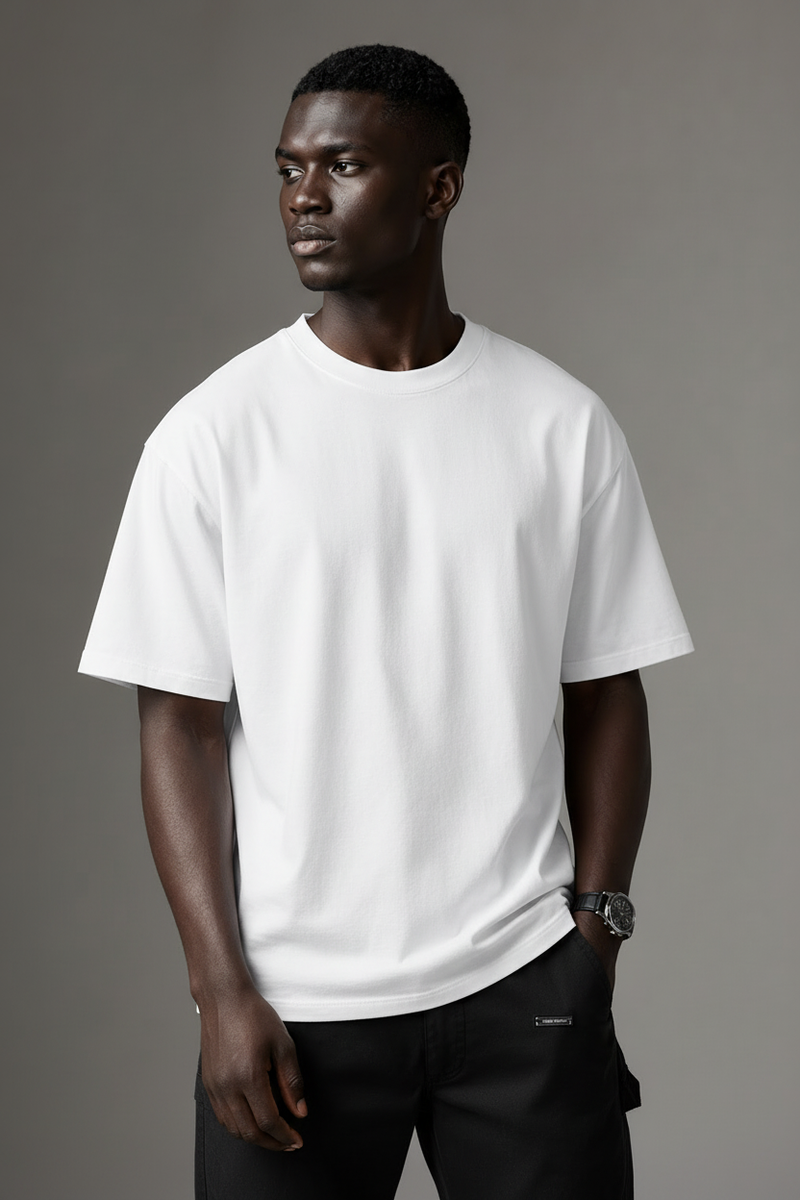 Premium Plain White Oversized T-Shirt